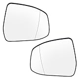 Esta lente de espejo retrovisor está hecha de vidrio de alta definición la imagen es clara y no se deforma.