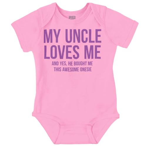 Brisco Brands Uncle Loves Me Bought This One Piece Baby Romper Boys or Girls