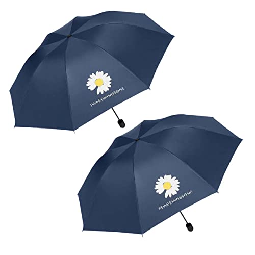 Image of KEKEMI 3 Fold Automatic Sun & Rain Umbrella for Men & Women (Pack of 2)