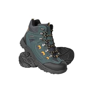 Mountain Warehouse Adventurer Mens Waterproof Boots – IsoDry Shoes with Synthetic Upper, Mesh Lining, Deep Lugs & EVA Cushioning – Spring Summer, Hiking & Outdoors