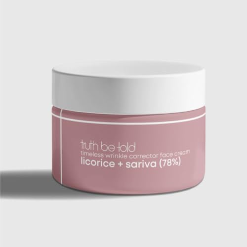Truth Be Told TBT Wrinkle Corrector Face Cream with Licorice & Sariva (50ml) Anti-Aging Cream with Collagen Boost & Fine Line Reduction,Free from parabens, silicones, mineral oils
