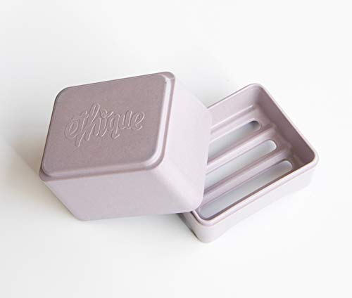 Ethique Eco-Friendly in-Shower Storage Container, Lilac - Made with Bamboo & Sugarcane, Sustainable