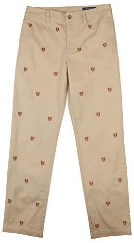 Polo RL Big Boys (8-20) Embroidered Shield Chino Pants (18, Khaki)
