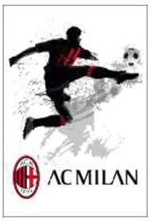 MAGNETE STAMPATO AC MILAN BIANCO PRODOTTO UFFICIALE IDEA REGALO ROSSONERI