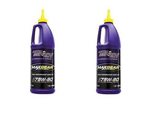 Royal Purple01300 Max Gear Ultra-Tough High Performance Synthetic Gear Oil 75W-90-1 qt (Case of 2)