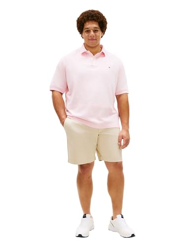 Image of Tommy Hilfiger Men's Short Sleeve Polo Shirts in Regular Fit With Stretch and Organic Pique Cotton