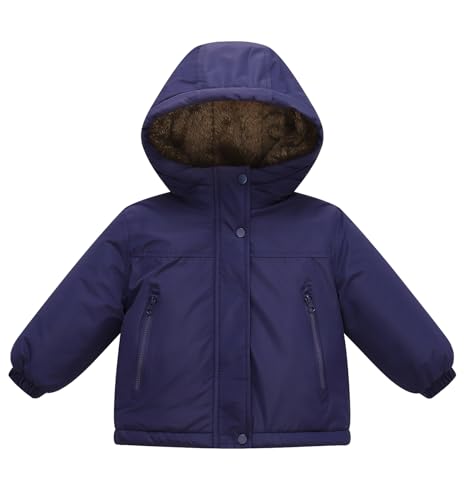 Happy Cherry Toddler Kids Lined Hood Down Jacket Boys Girls Snow Winter Coat Outerwear Warm Snowsuit