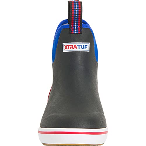 Xtratuf Men's Fishing Rain Watertight Anglers Rubber Chevron Pull Tabs Ankle Deck Boots4