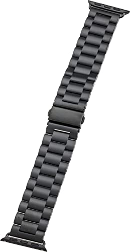 Bracelet acier inoxydable noir Apple Watch 40mm maillons réglables抗 résistant