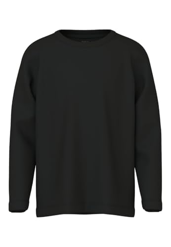 NAME IT Nkmvobbo LS Top Noos camisa de manga comprida para crianças, Preto