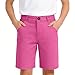 Uniform Shorts for Girls with Functional Pockets School Uniform Shorts for Teen Girl Pants Basic Clothes Bermuda Short Hot Pink