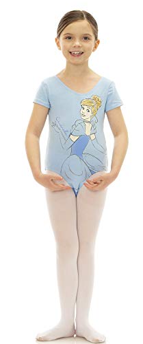 Disney Princess Cinderella Little Girls Leotard Tutu & Tights Dance Set Blue 6X