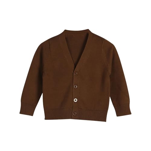 Baby Boys Girls Cardigan Long Sleeve V-Neck Button Down Solid Sweater Winter Kids Warm Knit 𝗨niforms Tops