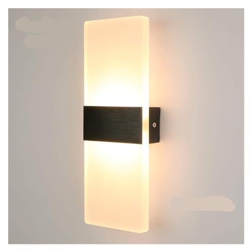 Applique murale LED moderne noire 29cm pour cuisine et chambre AC 110V 220V