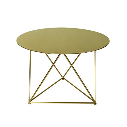 All-Metal Round Coffee Table, Smooth Tabletop, Stable Bracket, Minimal All-Metal Round Coffee Table, Smooth Tabletop, Stable Bracket, Minimal