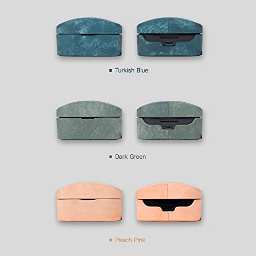 MITER CASE Compatibel met Sony WF-1000XM4 oortelefoon, handgemaakte PU-lederen hoes voor WF1000XM4 (zwart) - Afbeelding 8