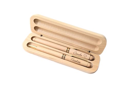 Le coffret 2 stylos personnalisés en bois