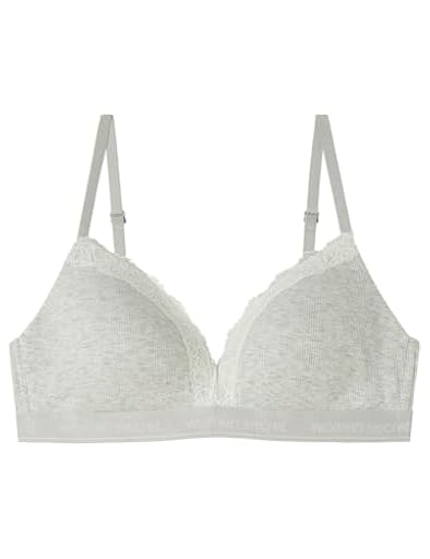 Women´secret Sujetador Triangular CHARMING Algodón Gris, 100C | Ya disponible en tu tienda friki favorita! En mundofriki.es!