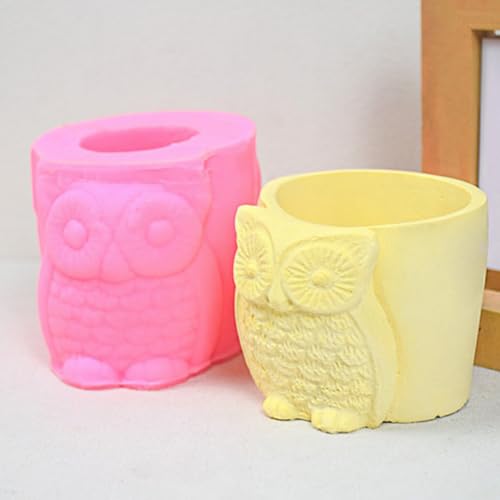Molde de silicona de búho para decorar tu terraza con macetas 5
