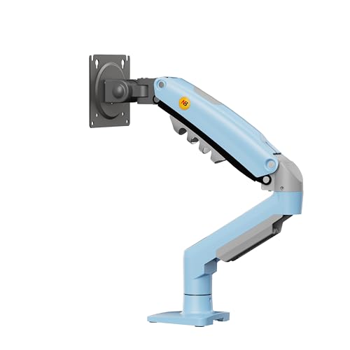 Image of TECVITY - F80 Multi Colours Gas-Struct Flexi Mount Desktop 17 inch to 30 inch Monitor Arm (Blue)