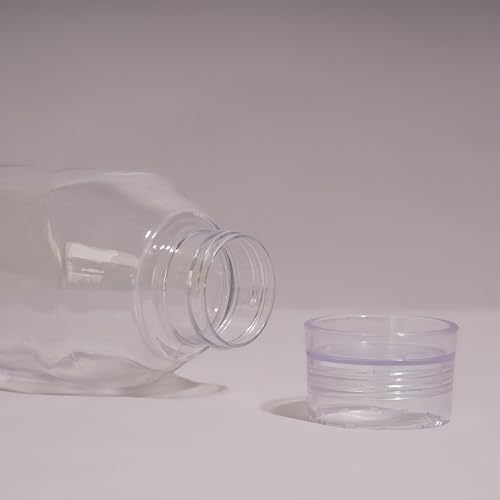 Image of Nayasa Space Plastic Water Bottle 1150 ml | Set of 5 | BPA-Free Fridge Bottle for Home, Office, School, Gym | Leak-Proof & Durable | Clear