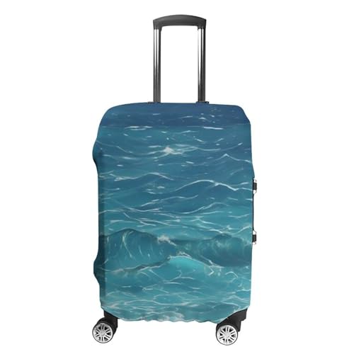The Deep Ocean Luggage Cover Elastic Suitcase Protector Case Anti-Scratch Washable Baggage Covers Protector For Traveling, Aircraft Consignment XL