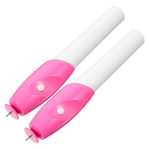 LALAFINA 2pcs Electric Quilling Paper Pen Set Paper Rolling Tool Quilling Metal Pen