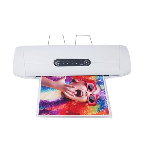 Plastificadora, Máquina laminadora en frío y caliente YT320A Máquina laminadora de fotografías Máquina laminadora A4 for el hogar y la oficina Máquina laminadora de papel
