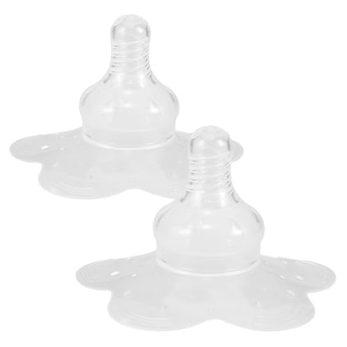 KOMBIUDA 2 Silikon Stillhütchen Dünn Stillschutz Für Neugeborene Atmungsaktiv Komfortabel Hygienisch Stillverlängerung Für Mütter