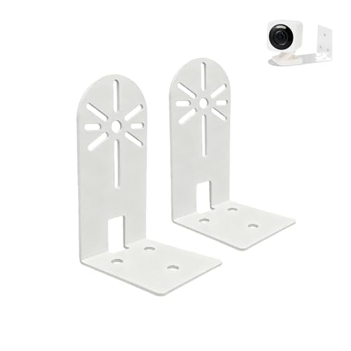 2PCS Soporte de Pared para Cámara de Vigilancia, Soporte Adhesivo Sin Taladro de Aluminio Sólido, Compatible con Mini Pan Tilt, Indoor Cam E220, Soporte Universal para Cámara
