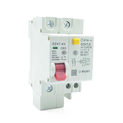 Disjoncteur de courant résiduel avec protection surintensité 1P+N 230V