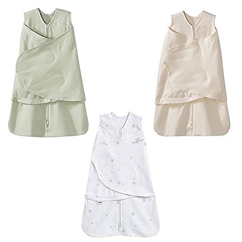 Image of HALO 100% Cotton Baby Sleepsack Swaddle Bundle Set of 3, Neutral, Newborn