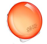 目覚ましライト 光目覚まし時計 光 Bluetooth音楽 大音量 日の出＆日の入りシミュレーション 多種類アラーム 光で目覚める ラジオ機能 多段階音量調節 デジタル表示 寝室用 子供部屋用