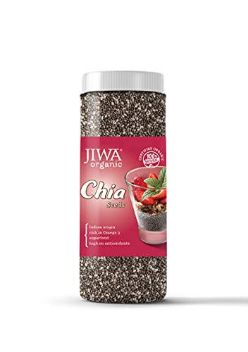 Image of JIWA healthy by nature Organic Chia Whole Seeds 200 g, Certified Organic & Organic Quinoa, 500 g, (Certified Organic & Gluten Free)