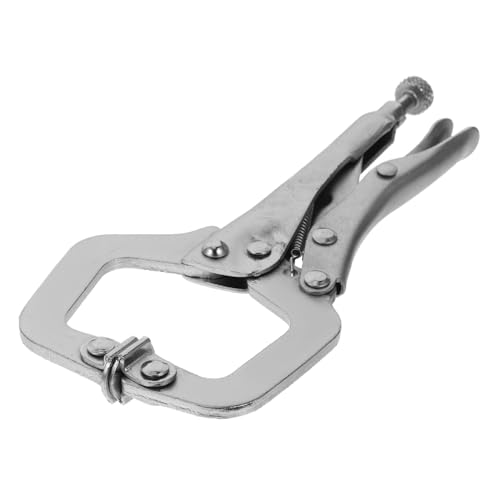 Hemobllo Powerful Welding Pliers C Clamps 6 Inch Crimping Pliers Face Clamp Pocket Hole Clamp Right Angle Wrench Pliers for Woodworking Clamps for Woodworking High-carbon Steel