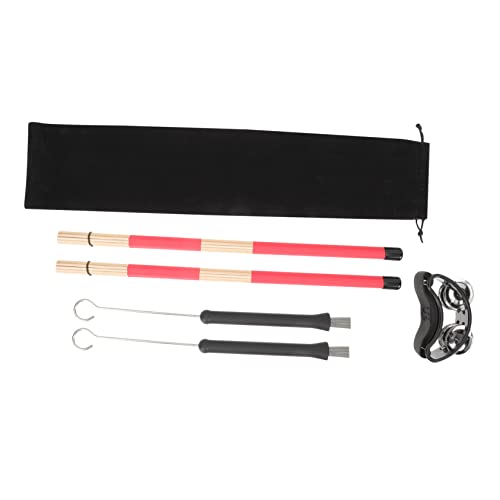 Kit de accesorios para baquetas y escobillas para batería Toddmomy para niños, niñas y adultos para práctica y limpieza miniatura 1