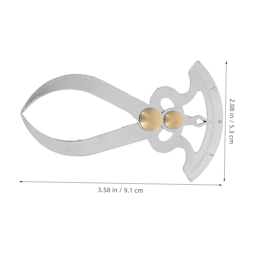 GANAZONO Calibrador de acero inoxidable para medición de espesores, herramienta portable para madera y metal, medidor de calibre de alta precisión miniatura 2