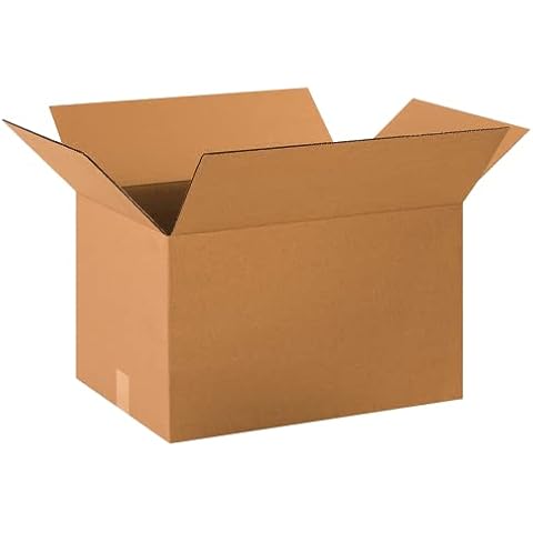 PARTNERS BRAND 20 x 14 x 12 Corrugated Cardboard Boxes, Medium 20"L x 14"W x 12"H, Pack of 20 | Shipping, Packaging, Moving, Storage Box for Home or Business, Strong Wholesale Bulk Boxes Cover