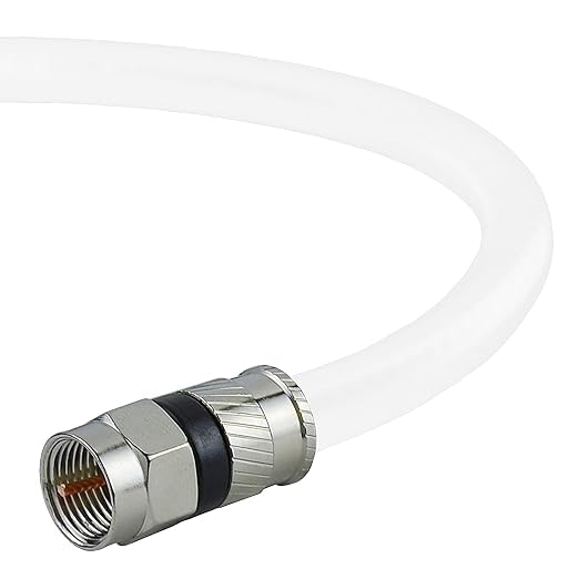 Mediabridge Coaxial Patch Cable (6 ft) Triple-Shielded, in-Wall Rated RG6 Cable with Compression Connectors