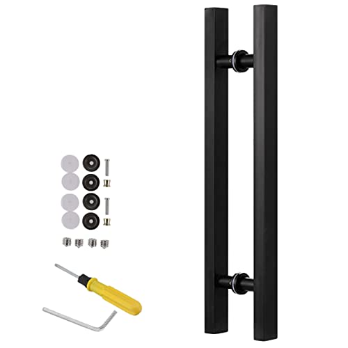 Tiradores de puerta de doble cara para puertas correderas de cristal, acero inoxidable, duradero y elegante, ideal para oficina, bodega y hogar