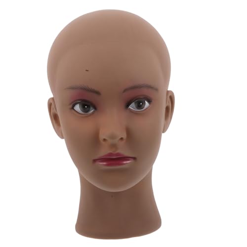 Healeved Mannequin Head for Glasses Display Pvc Realistic Woman Head Mold Hat and Jewelry Showcase