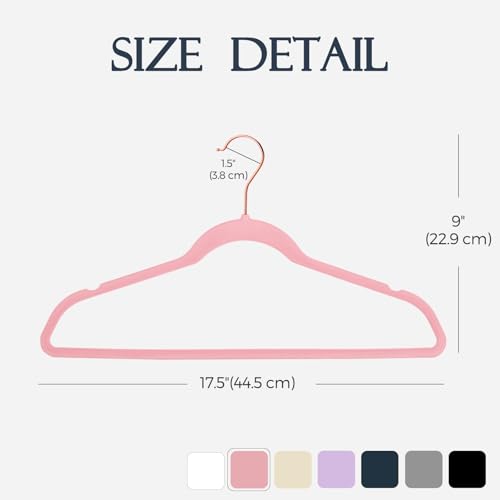House Day Pink Velvet Hangers 60 Pack thumb #6