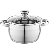 FLORINA Marmite Inox 6 l OLIVER I Diamètre de 24 cm I Convient à l'Induction et tous Les Feux I Casserole Acier Inoxydab 31yy%2BY1FRfL. AC SR166,182