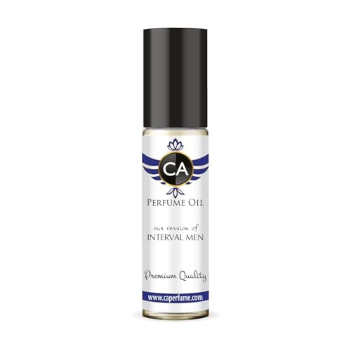 CA Perfume Impression of Interval Men Perfume Oil Amber Woody Scent Long Lasting Cologne for Men Travel Size TSA Ready Mini Parfum Body Oil Roll-on 0.33 Fl Oz 10ml