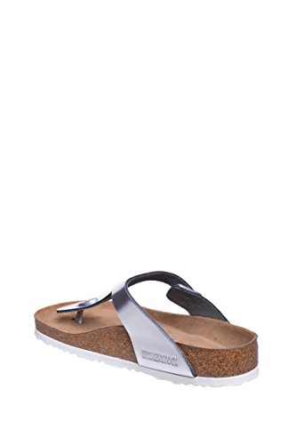 Birkenstock Women's Gizeh Thong Sandal, Sliver Leather, 36 R EU, 5-5.5 M US2