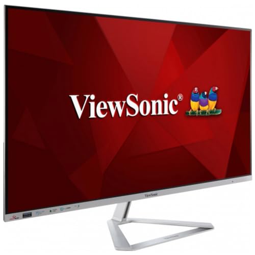 ViewSonic VX3276-2K-MHD-2 Moniteur QHD IPS 32 pouces avec 103 % sRGB, 2 ports HDMI, DisplayPort, Mini DisplayPort, soins oculaires pour le travail et le divertissement à domicile