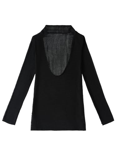 Image of Lilosy Sexy Crochet Sheer Long Sleeve Cover Up Swim Bathing Suit Beach Dress One Piece