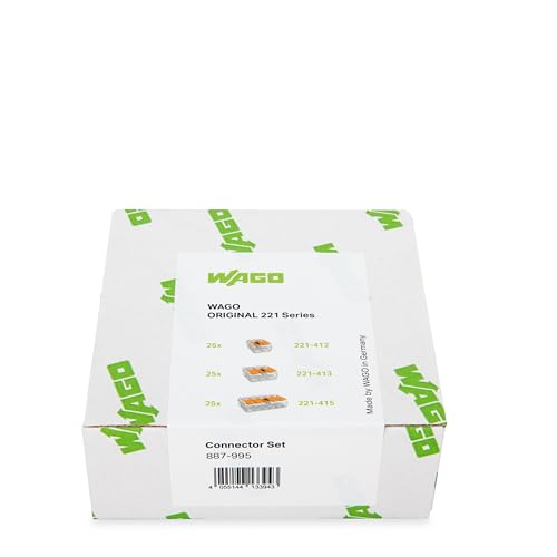Connecteurs de câble avec levier WAGO 221 de raccordement transparent 135 pcs - 3