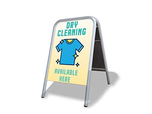 Dry Cleaning Large A Board Pavement Sign MEGA Listing Outdoor Street Advertising Display...