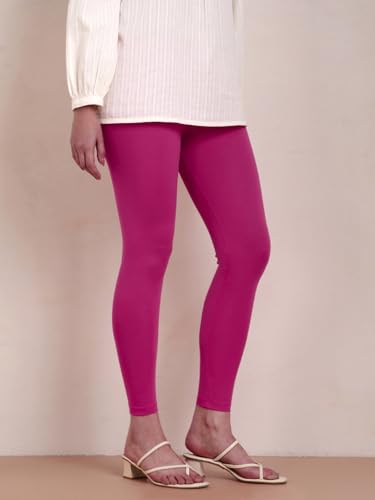 Image of TWIN BIRDS Super Stretchable Cotton Elasthane Fabric Ankle Length Leggings for Women